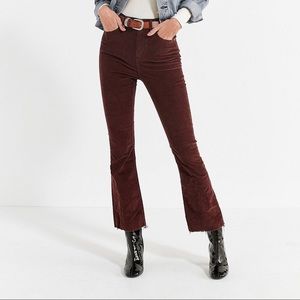 BDG Corduroy Cropped Flare Jeans